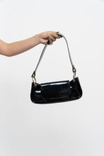 Load image into Gallery viewer, Vintage x STUART WEITZMAN Black Patent Leather Purse
