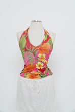 Load image into Gallery viewer, Vintage x Pink Floral Tropical Halter (M, L)