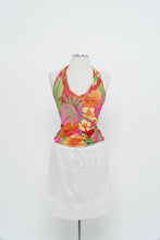 Load image into Gallery viewer, Vintage x Pink Floral Tropical Halter (M, L)