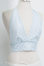 Load image into Gallery viewer, Vintage x Blue, White Lace Halter Top (S-L)