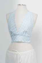Load image into Gallery viewer, Vintage x Blue, White Lace Halter Top (S-L)