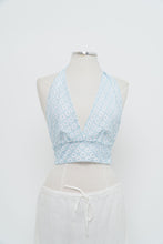 Load image into Gallery viewer, Vintage x Blue, White Lace Halter Top (S-L)