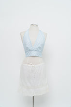 Load image into Gallery viewer, Vintage x Blue, White Lace Halter Top (S-L)