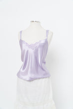 Load image into Gallery viewer, Vintage x Lilac Satin Lace-cutout Tank (L)