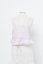 Load image into Gallery viewer, Modern x VERO MODA Light Pink Fine Stripe Peplum Crop (M)