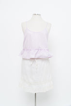 Load image into Gallery viewer, Modern x VERO MODA Light Pink Fine Stripe Peplum Crop (M)
