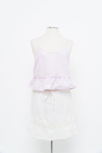 Load image into Gallery viewer, Modern x VERO MODA Light Pink Fine Stripe Peplum Crop (M)