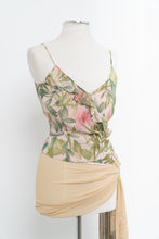 Load image into Gallery viewer, Vintage x ANN TAYLOR Light Pink Floral Silk Wrap Tank (M)