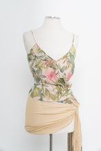 Load image into Gallery viewer, Vintage x ANN TAYLOR Light Pink Floral Silk Wrap Tank (M)