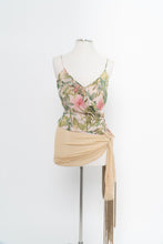 Load image into Gallery viewer, Vintage x ANN TAYLOR Light Pink Floral Silk Wrap Tank (M)