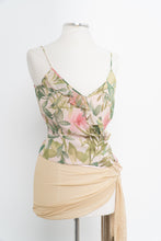 Load image into Gallery viewer, Vintage x ANN TAYLOR Light Pink Floral Silk Wrap Tank (M)