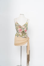 Load image into Gallery viewer, Vintage x ANN TAYLOR Light Pink Floral Silk Wrap Tank (M)