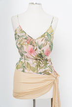 Load image into Gallery viewer, Vintage x ANN TAYLOR Light Pink Floral Silk Wrap Tank (M)