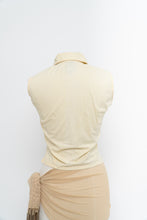 Load image into Gallery viewer, Vintage x Made in India x Light Yellow Cotton Vest (M, L)