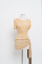 Load image into Gallery viewer, Vintage x Made in Hong Kong x DEBBIE SHUCHAT Yellow Irridescent Sequin Knit Top (M, L)