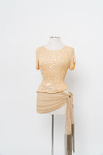 Load image into Gallery viewer, Vintage x Made in Hong Kong x DEBBIE SHUCHAT Yellow Irridescent Sequin Knit Top (M, L)