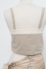 Load image into Gallery viewer, HARLY JAE x Made in Canada x Two-tone Linen, Organic Cotton Cropped Tank (XS, S)