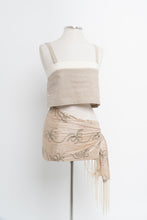 Load image into Gallery viewer, HARLY JAE x Made in Canada x Two-tone Linen, Organic Cotton Cropped Tank (XS, S)