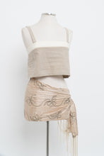 Load image into Gallery viewer, HARLY JAE x Made in Canada x Two-tone Linen, Organic Cotton Cropped Tank (XS, S)