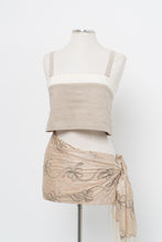 Load image into Gallery viewer, HARLY JAE x Made in Canada x Two-tone Linen, Organic Cotton Cropped Tank (XS, S)