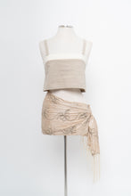 Load image into Gallery viewer, HARLY JAE x Made in Canada x Two-tone Linen, Organic Cotton Cropped Tank (XS, S)