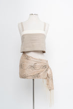 Load image into Gallery viewer, HARLY JAE x Made in Canada x Two-tone Linen, Organic Cotton Cropped Tank (XS, S)