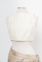 Load image into Gallery viewer, EDITIONS x Made in Bulgaria x Cream Linen-Blend Crop (S)