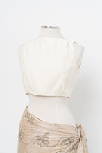 Load image into Gallery viewer, EDITIONS x Made in Bulgaria x Cream Linen-Blend Crop (S)