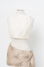 Load image into Gallery viewer, EDITIONS x Made in Bulgaria x Cream Linen-Blend Crop (S)