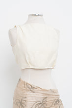 Load image into Gallery viewer, EDITIONS x Made in Bulgaria x Cream Linen-Blend Crop (S)