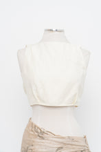 Load image into Gallery viewer, EDITIONS x Made in Bulgaria x Cream Linen-Blend Crop (S)