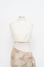 Load image into Gallery viewer, EDITIONS x Made in Bulgaria x Cream Linen-Blend Crop (S)