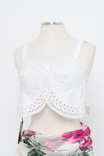 Load image into Gallery viewer, Vintage x Made in Italy x ALBERTA FERRETTI White Cutout Tank (S)