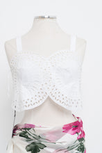 Load image into Gallery viewer, Vintage x Made in Italy x ALBERTA FERRETTI White Cutout Tank (S)