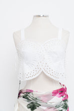 Load image into Gallery viewer, Vintage x Made in Italy x ALBERTA FERRETTI White Cutout Tank (S)