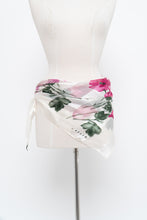 Load image into Gallery viewer, Vintage x JAEGER White Floral Silk Scarf
