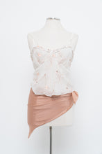 Load image into Gallery viewer, Vintage x LA VIE EN ROSE White Sheer Embroidered Tank (M, L)