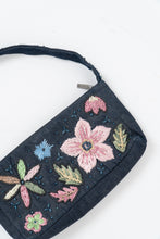 Load image into Gallery viewer, Vintage Denim Beaded Purse