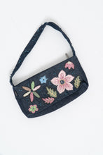 Load image into Gallery viewer, Vintage Denim Beaded Purse