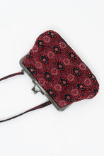 Load image into Gallery viewer, Vintage x Burgundy Beaded Clutch