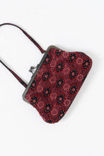 Load image into Gallery viewer, Vintage x Burgundy Beaded Clutch