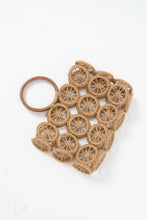 Load image into Gallery viewer, Vintage x Straw, Wood Woven Purse