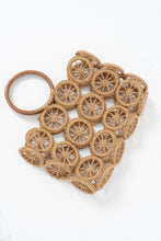 Load image into Gallery viewer, Vintage x Straw, Wood Woven Purse