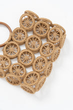 Load image into Gallery viewer, Vintage x Straw, Wood Woven Purse