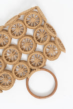 Load image into Gallery viewer, Vintage x Straw, Wood Woven Purse