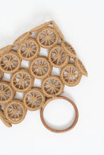 Load image into Gallery viewer, Vintage x Straw, Wood Woven Purse