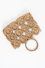 Load image into Gallery viewer, Vintage x Straw, Wood Woven Purse