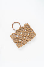 Load image into Gallery viewer, Vintage x Straw, Wood Woven Purse