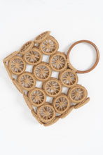 Load image into Gallery viewer, Vintage x Straw, Wood Woven Purse