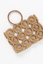 Load image into Gallery viewer, Vintage x Straw, Wood Woven Purse